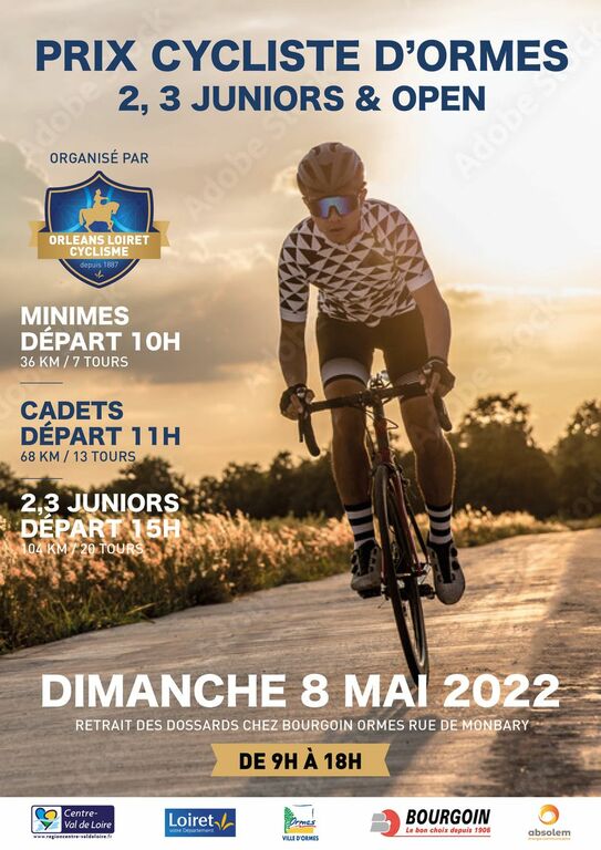 Prix Cycliste d'Ormes et Championnats Départementaux Minimes et Cadets 